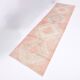 Tapis de couloir vintage rouge pâle et marron, 3 x 12 pouces (82 x 336 cm)