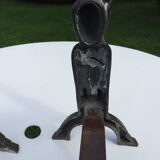 CAP monogrammed andirons