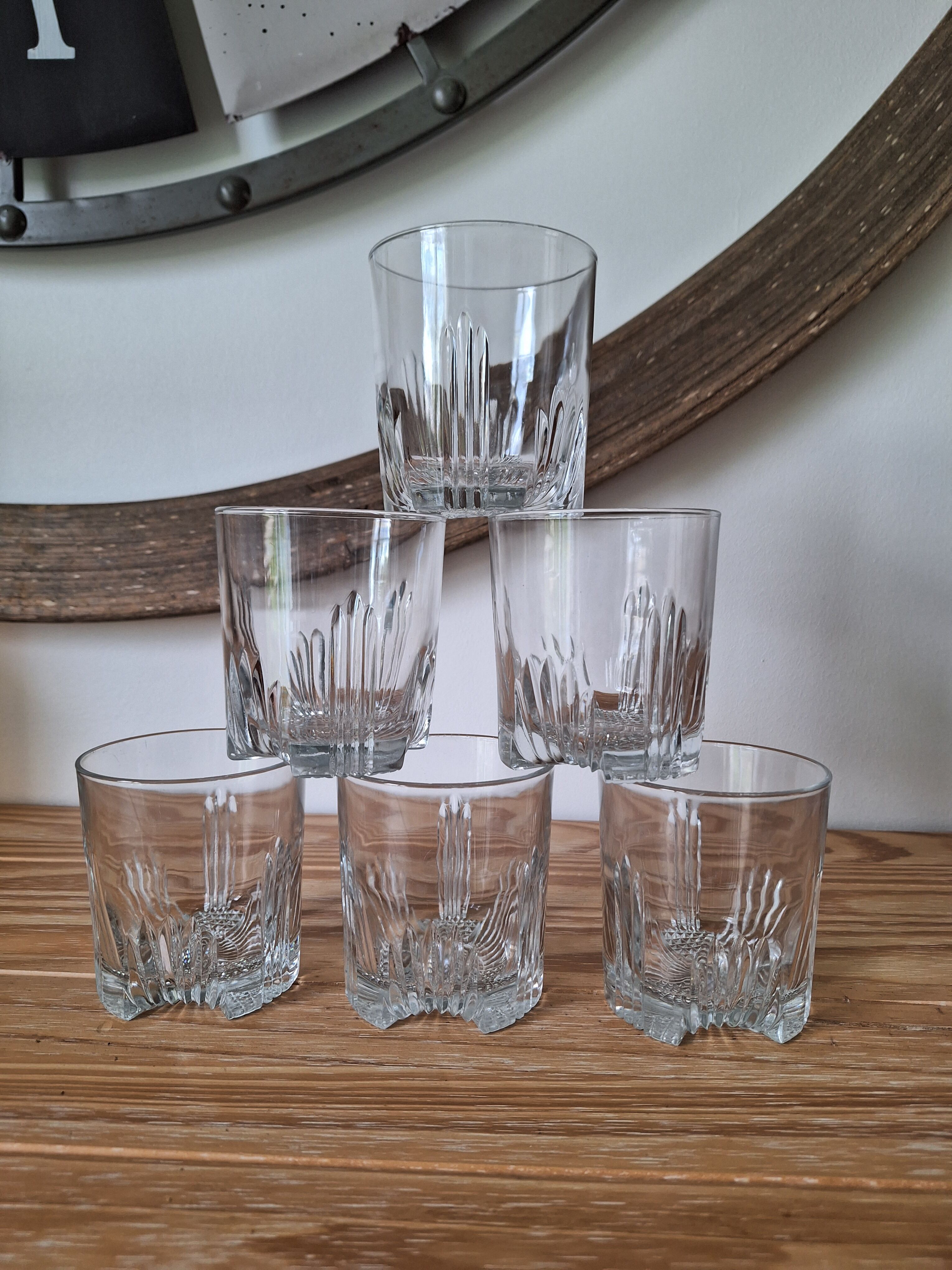Art Deco whisky glasses