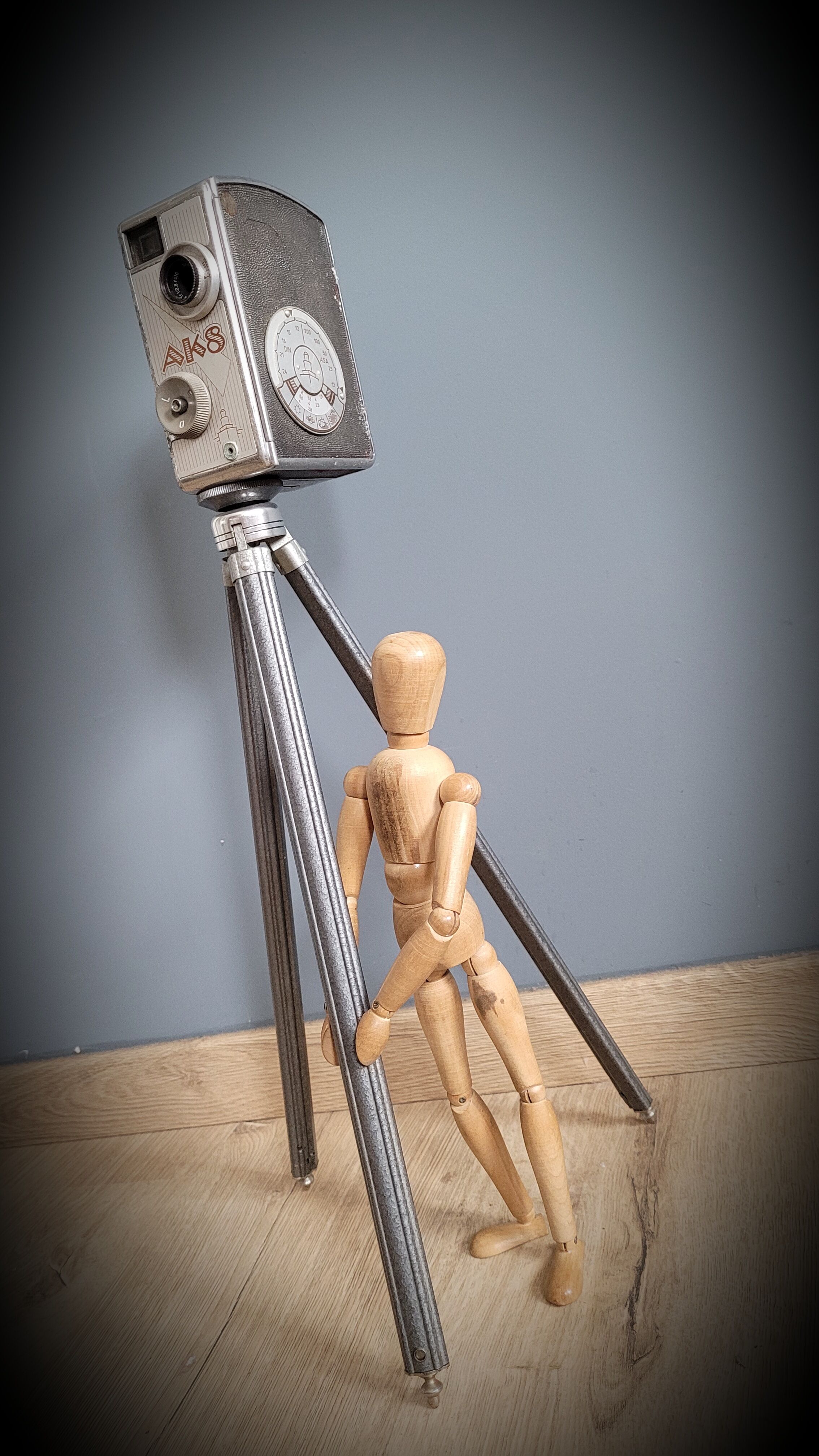 AK8 camera on tripod