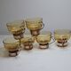 Amber glass espresso cups from the 1960s-70s. Italy