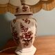 Antique lamp (1920s/30s) in Nancy porcelain, height 50 centimetres.