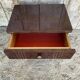Antique Nightstand Lacquered Wood Drawer Mid-Century Vintage