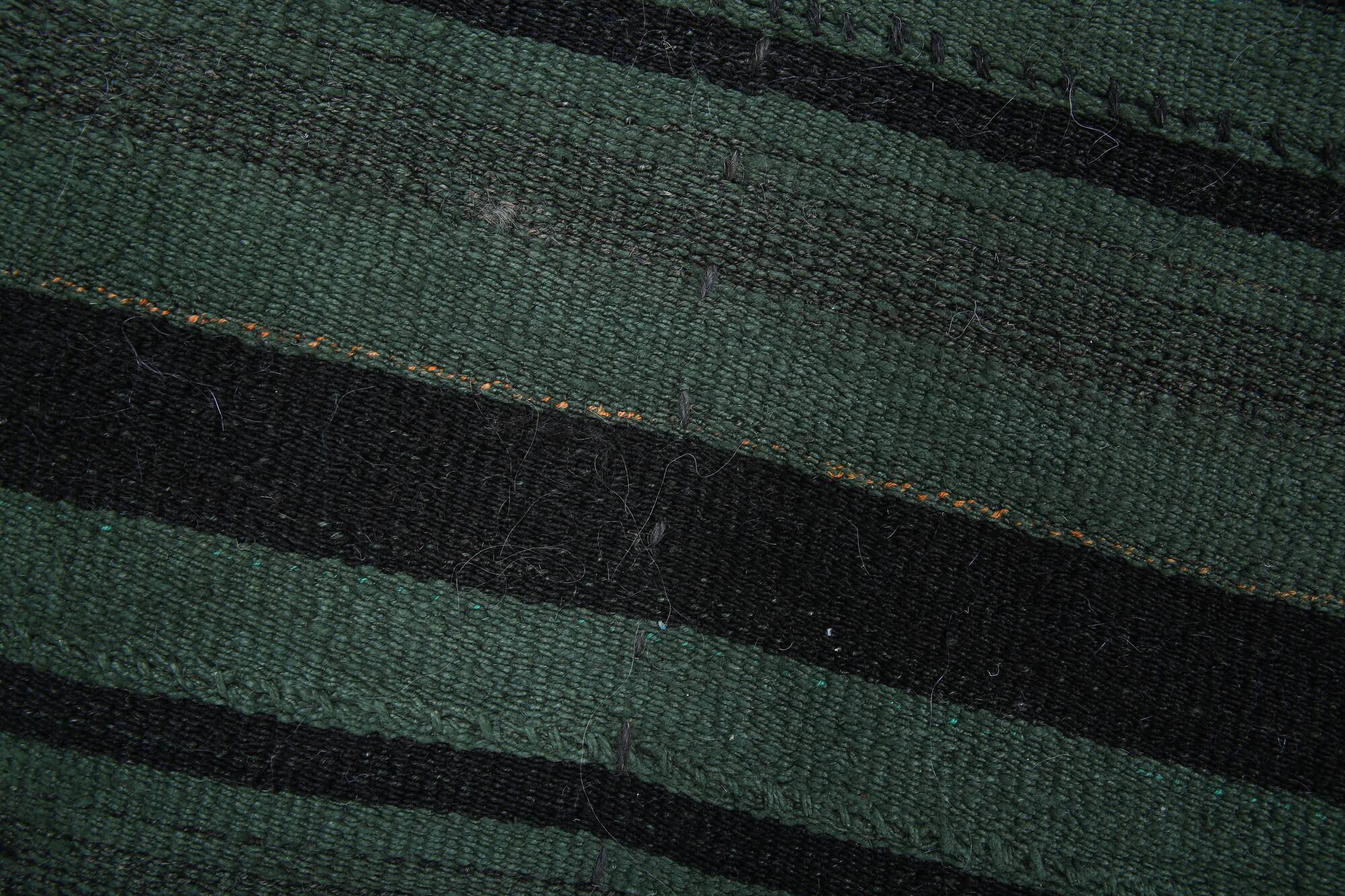 Green & Black Vintage Kilim Rug, 86x86Cm