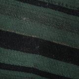 Green & Black Vintage Kilim Rug, 86x86Cm