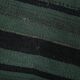 Tapis Kilim vintage vert et noir, 86x86 cm