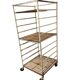 Vintage industrial cart / multi-level display / shelf on wheels