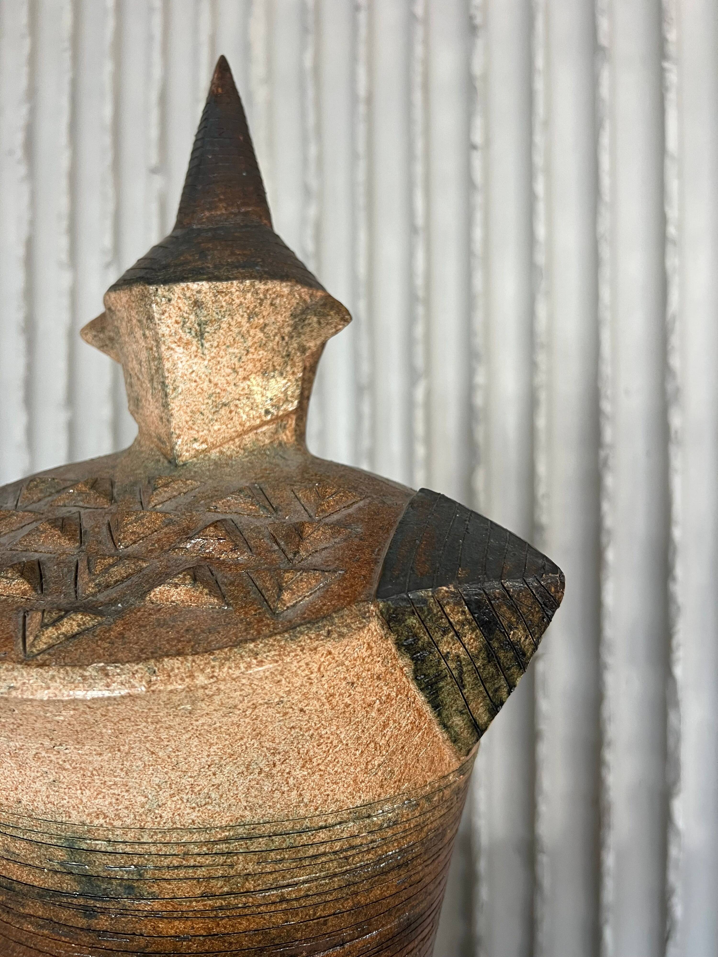 XXL (40-80cm) ceramic chess set by Maria Kenarova