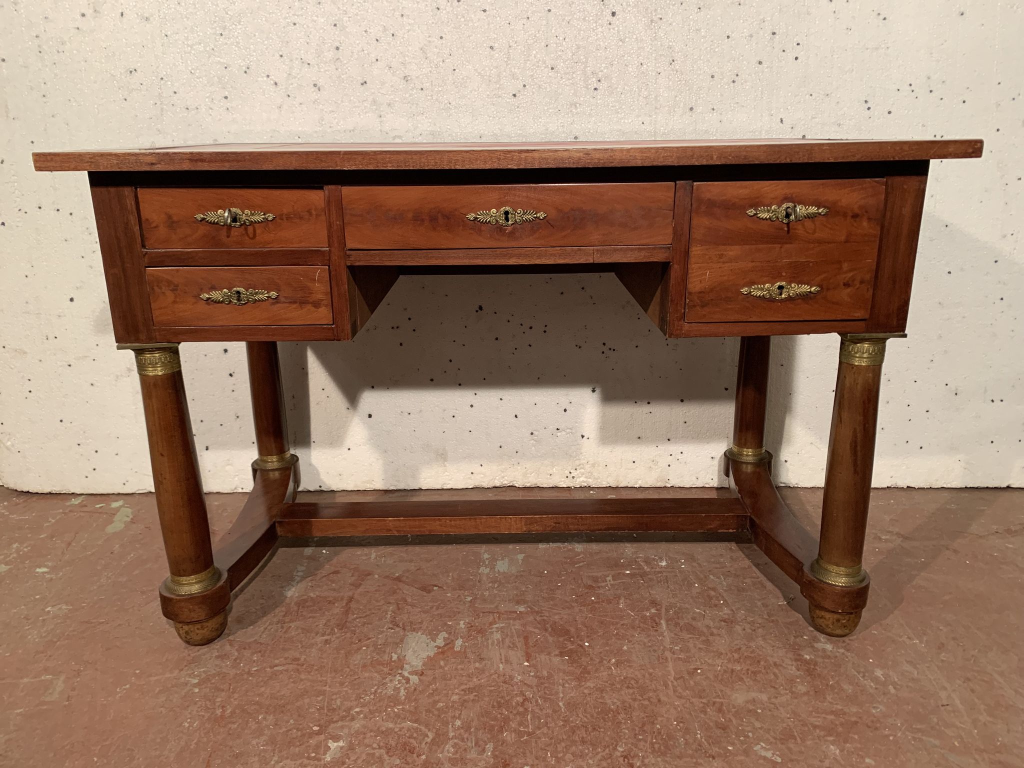 Bureau de style Empire en acajou et placage XX siècle