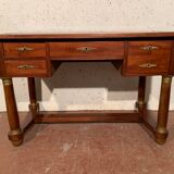 Empire style desk in mahogany and XX century veneer