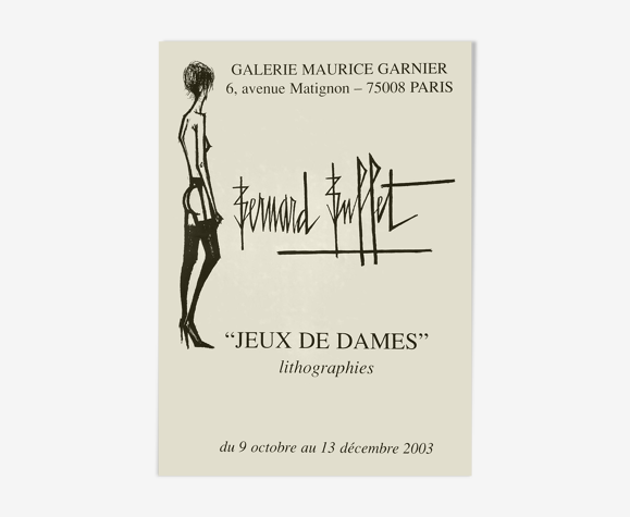 Affiche Bernard Buffet galerie garnier 2003
