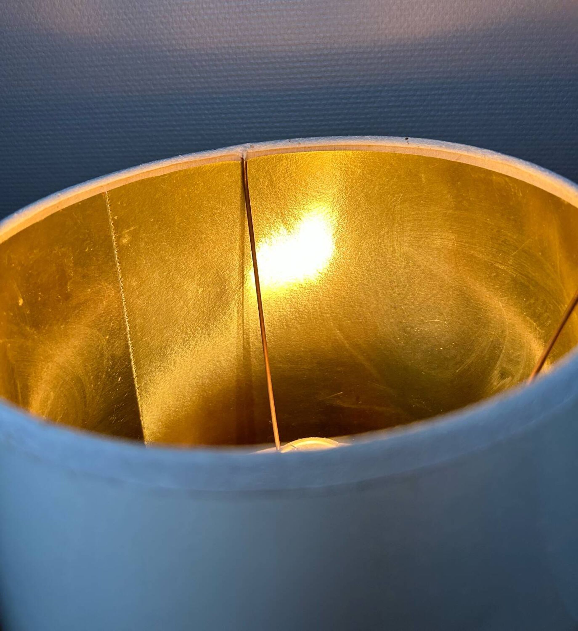 Lampes années 70 bois métal vinyle (X2)