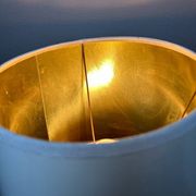 Lampes années 70 bois métal vinyle (X2)