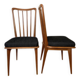 Set of 4 Scandinavian-style teak chairs