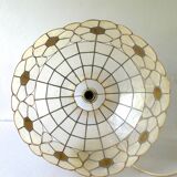 Lustre, mother-of-pearl and brass suspension from the 1970s