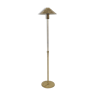 Scandinavian modern brass adjustable floor lamp, 1970's