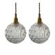 Set of two new electrified vintage globe walkers