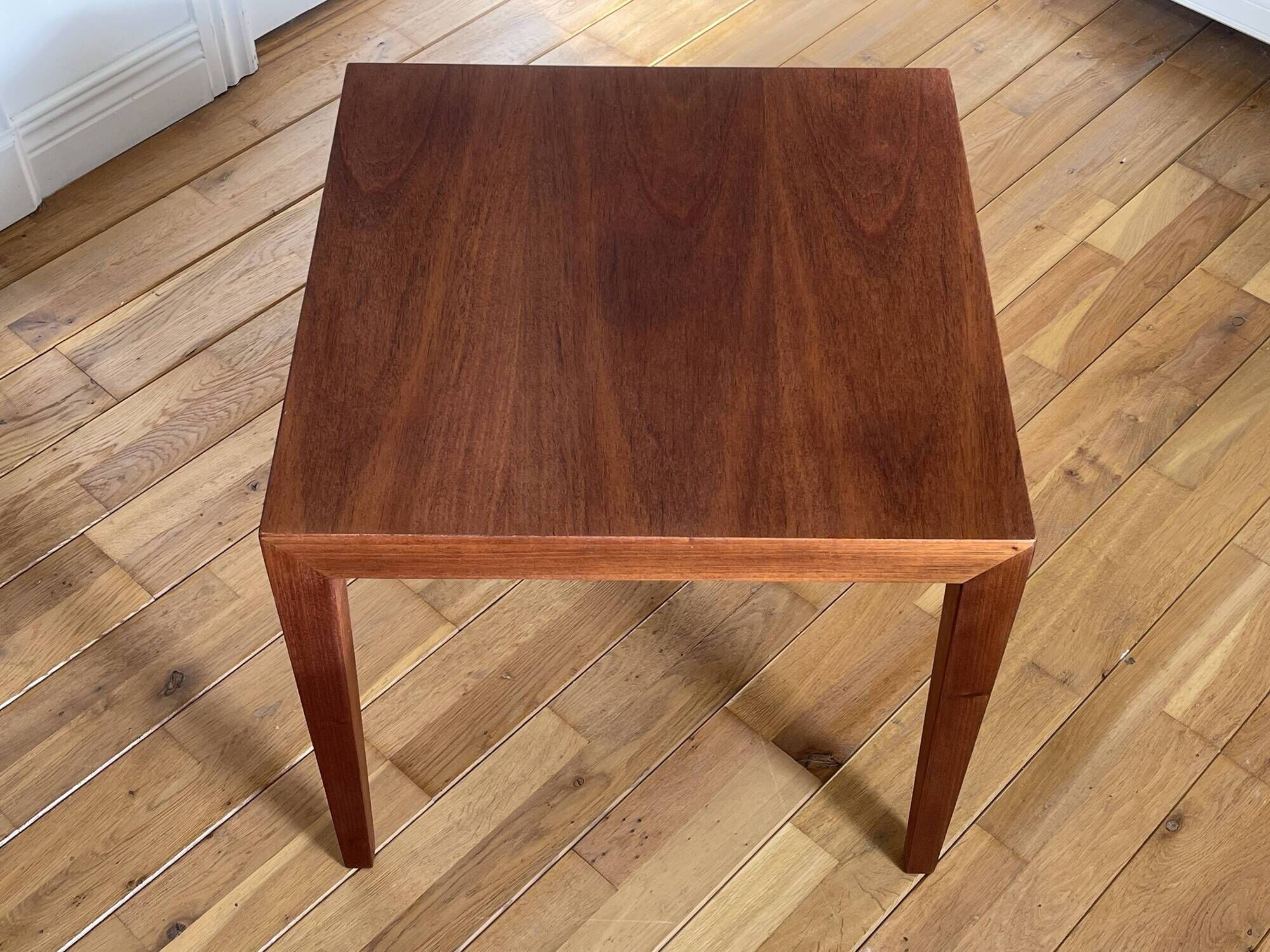 Teak Side Table by Severin Hansen for Haslev Møbelsnedkeri, 1960s