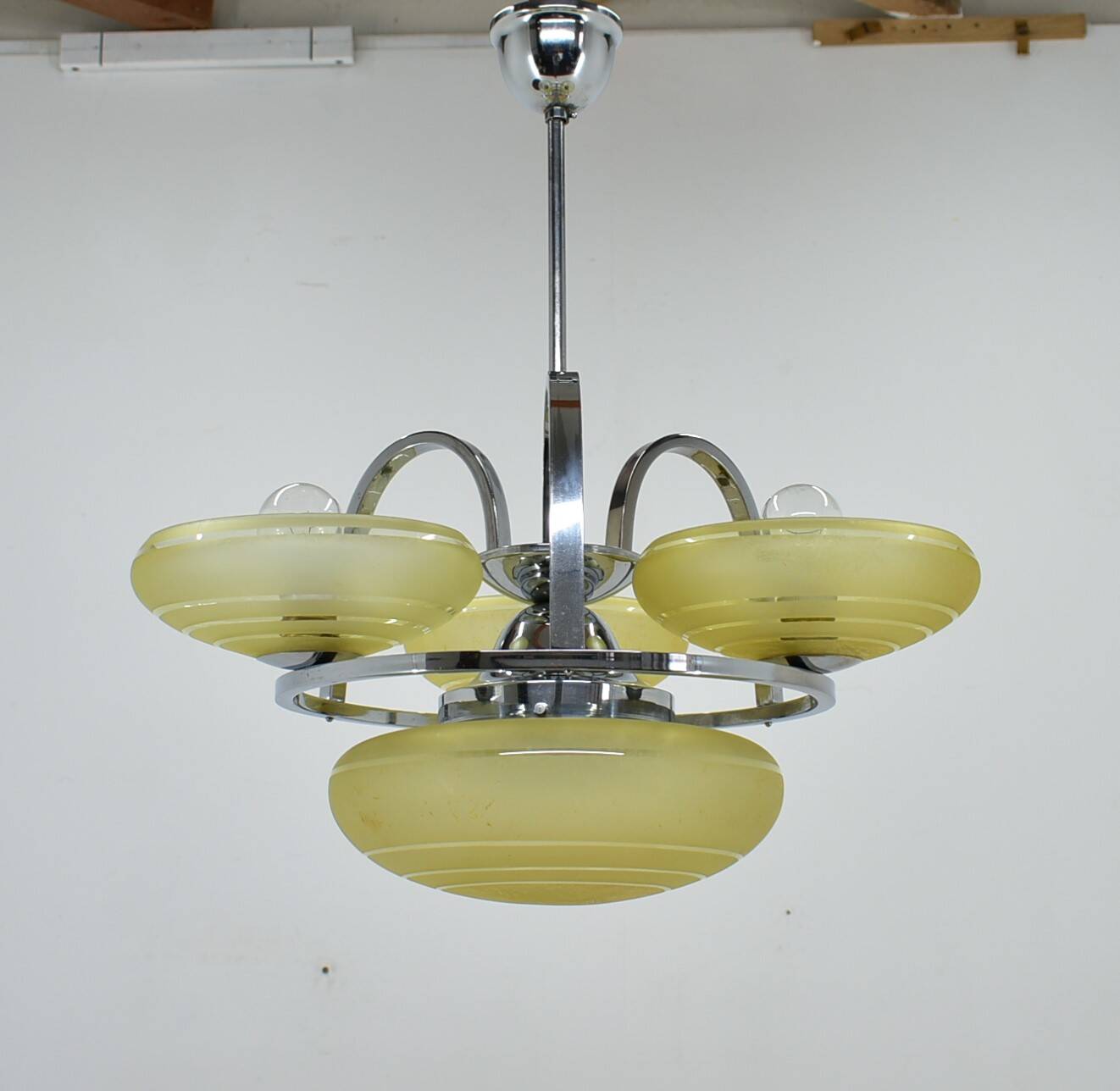 Art Deco Chandelier, Czechoslovakia , 1930s