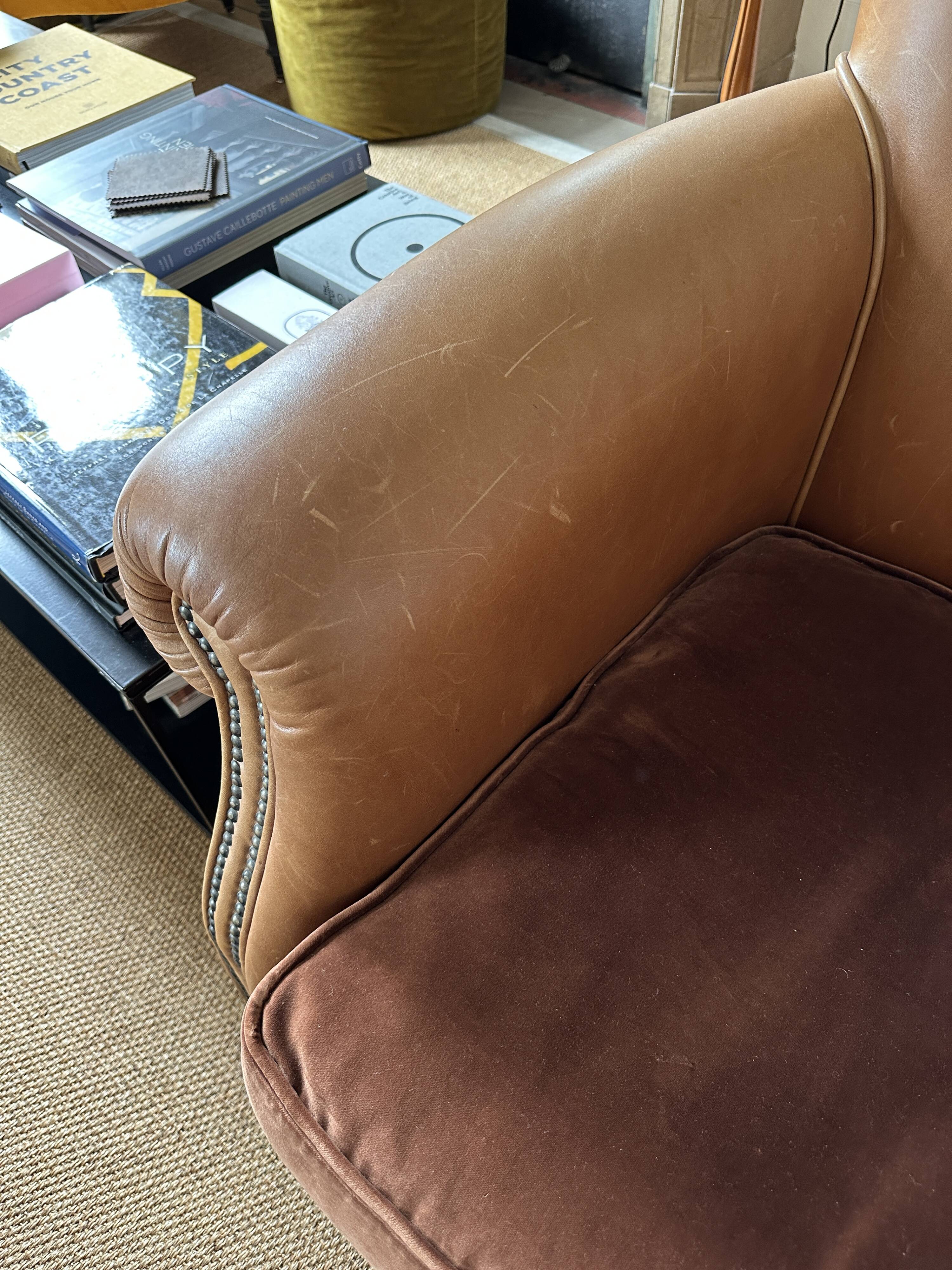 Roche Bobois leather armchair