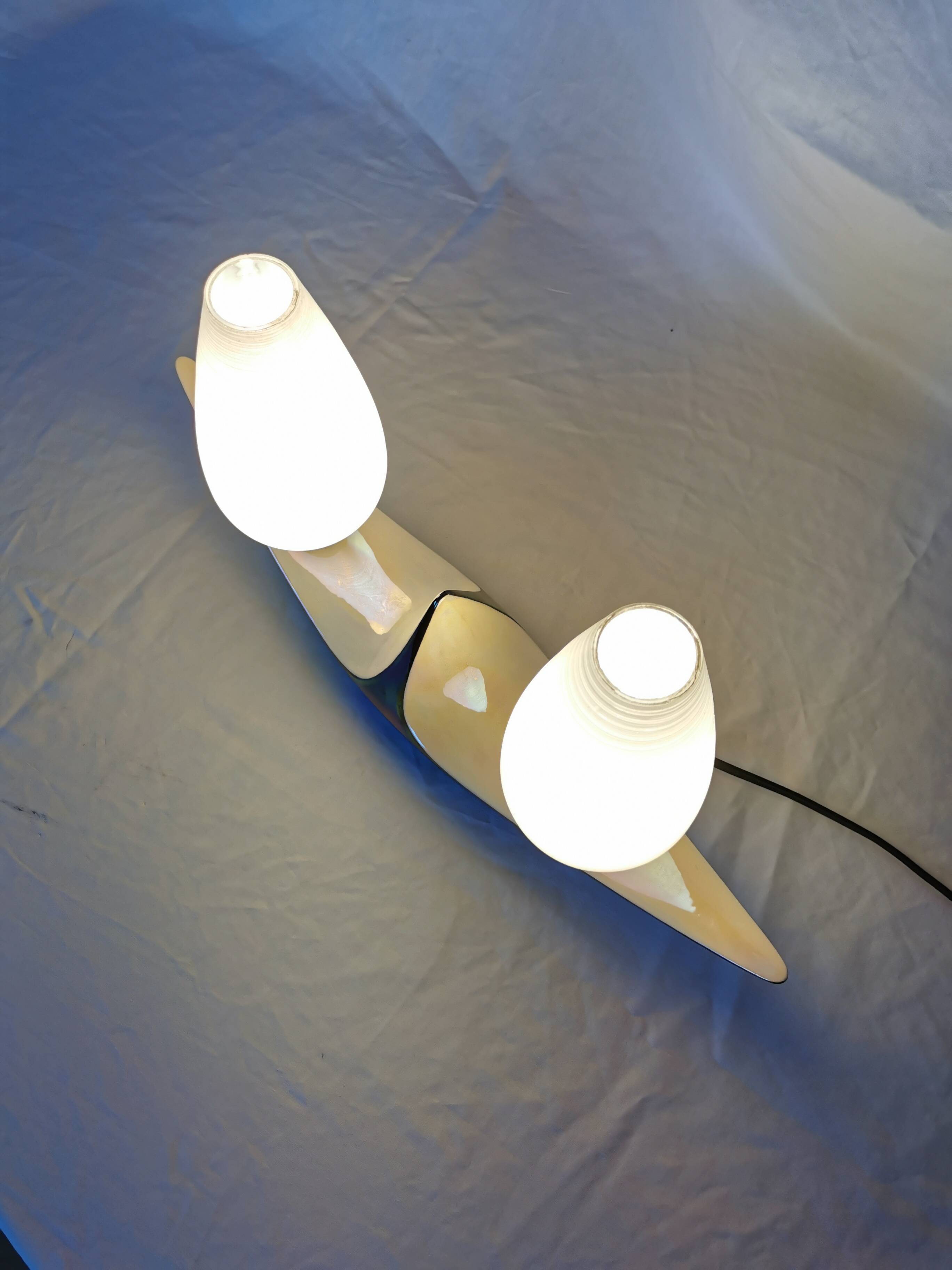 Verceram ceramic lamp, 1950, France.