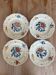 Set of 4 flat plates Sarreguemines and Digoin