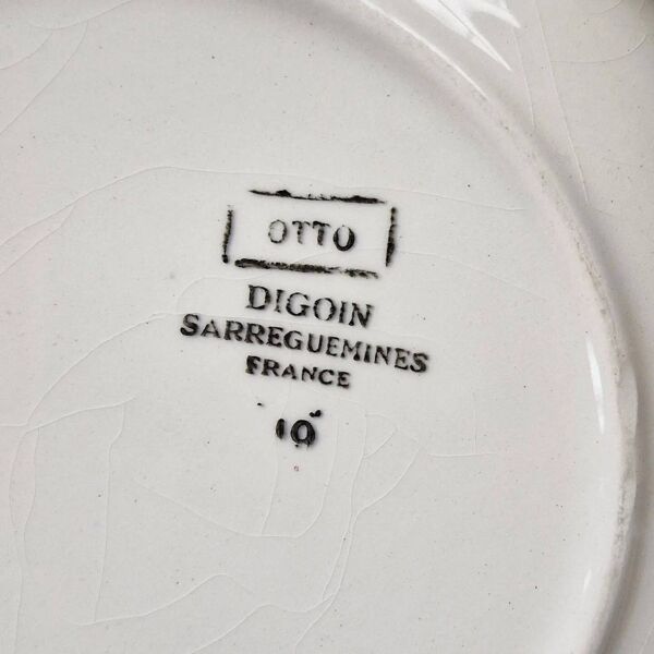 Lot de 11 assiettes Otto de Digoin