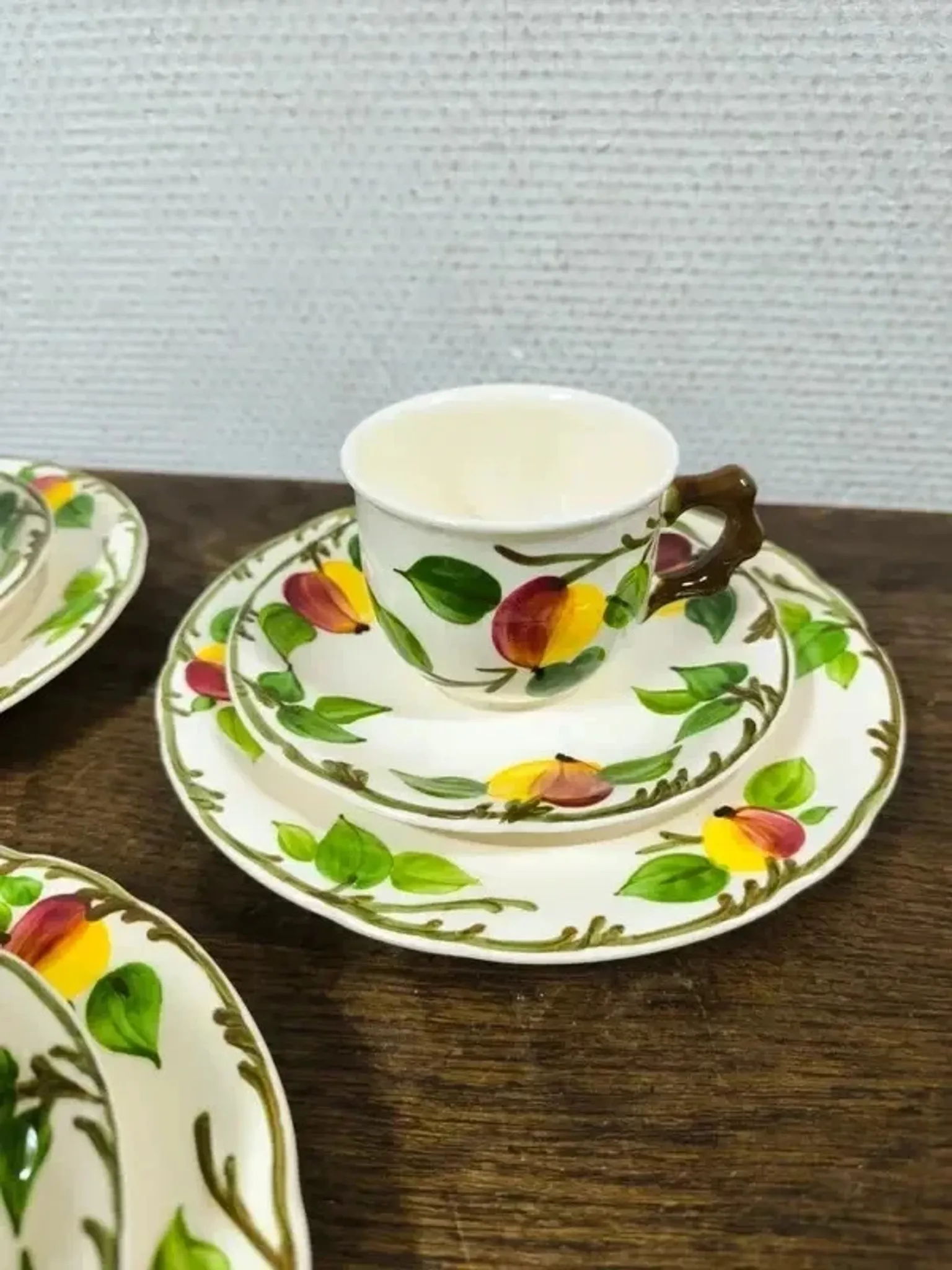 3 vintage breakfast cups Villeroy & Boch Ma Pomme