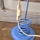 Space Age lamp in blue metal – 70s