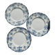 3 beautiful old English plates