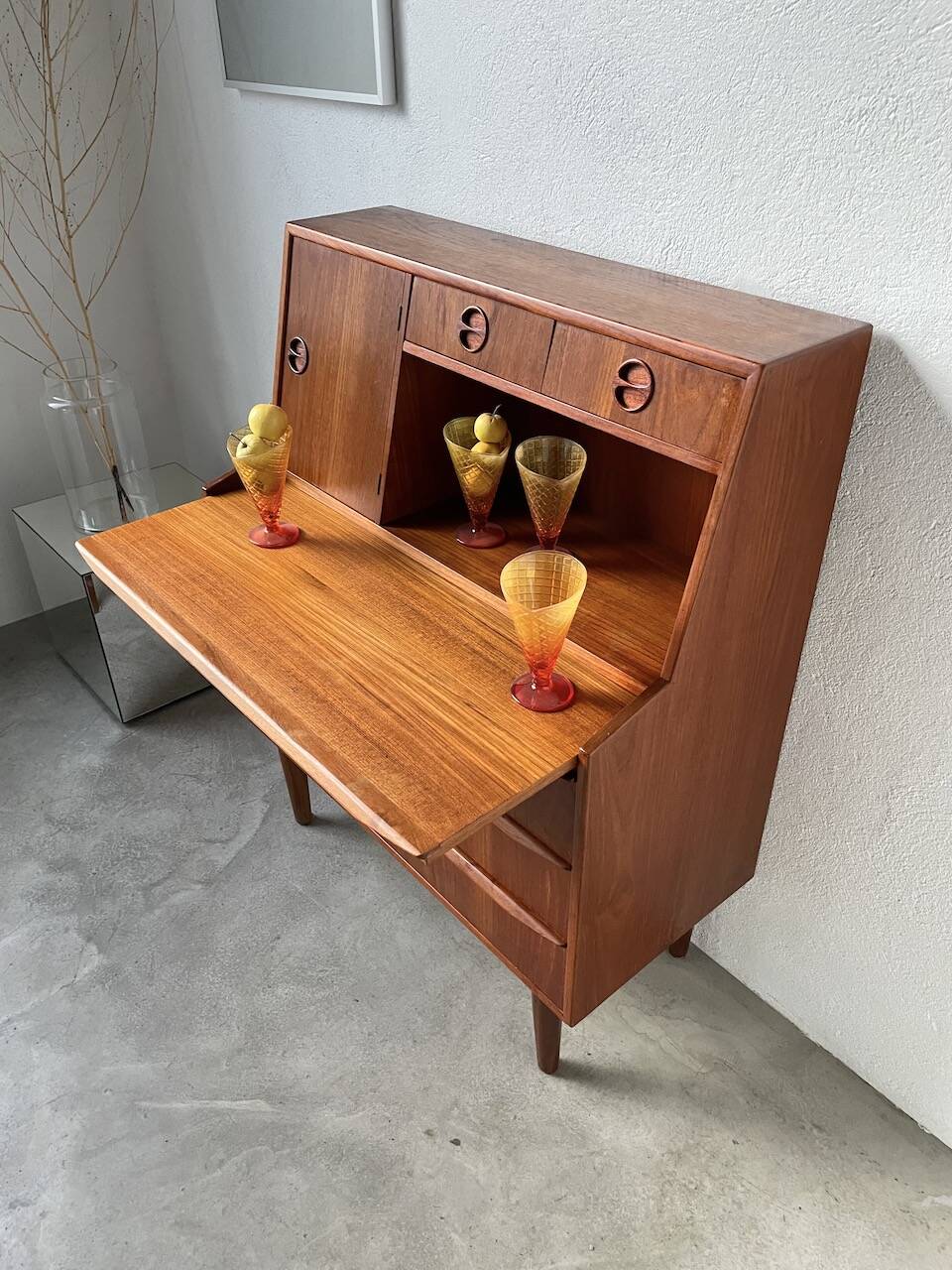 Danish teak secretary from the 60s