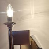 Lámpara de pared metálica. Italia, 1970s.