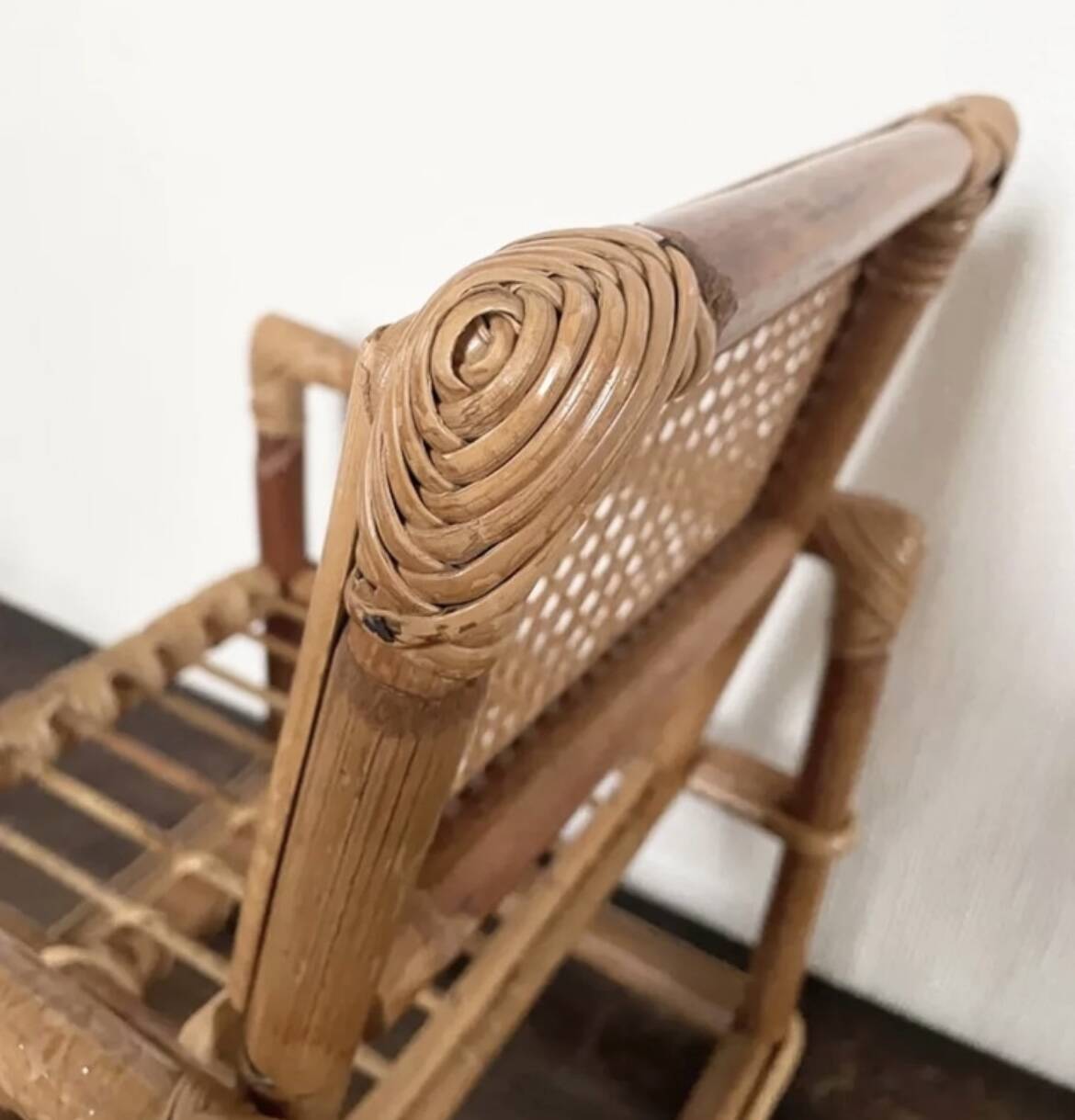 Child's rattan armchair