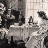 1 lot 6 prints revue l'art late 19th century: importun, desmoulins, cabaret, venice, chaumieres, menetrier