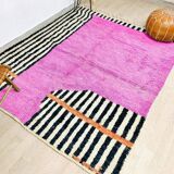 Beni Ouraine handwoven rug, traditional style, size 140 x 260 cm