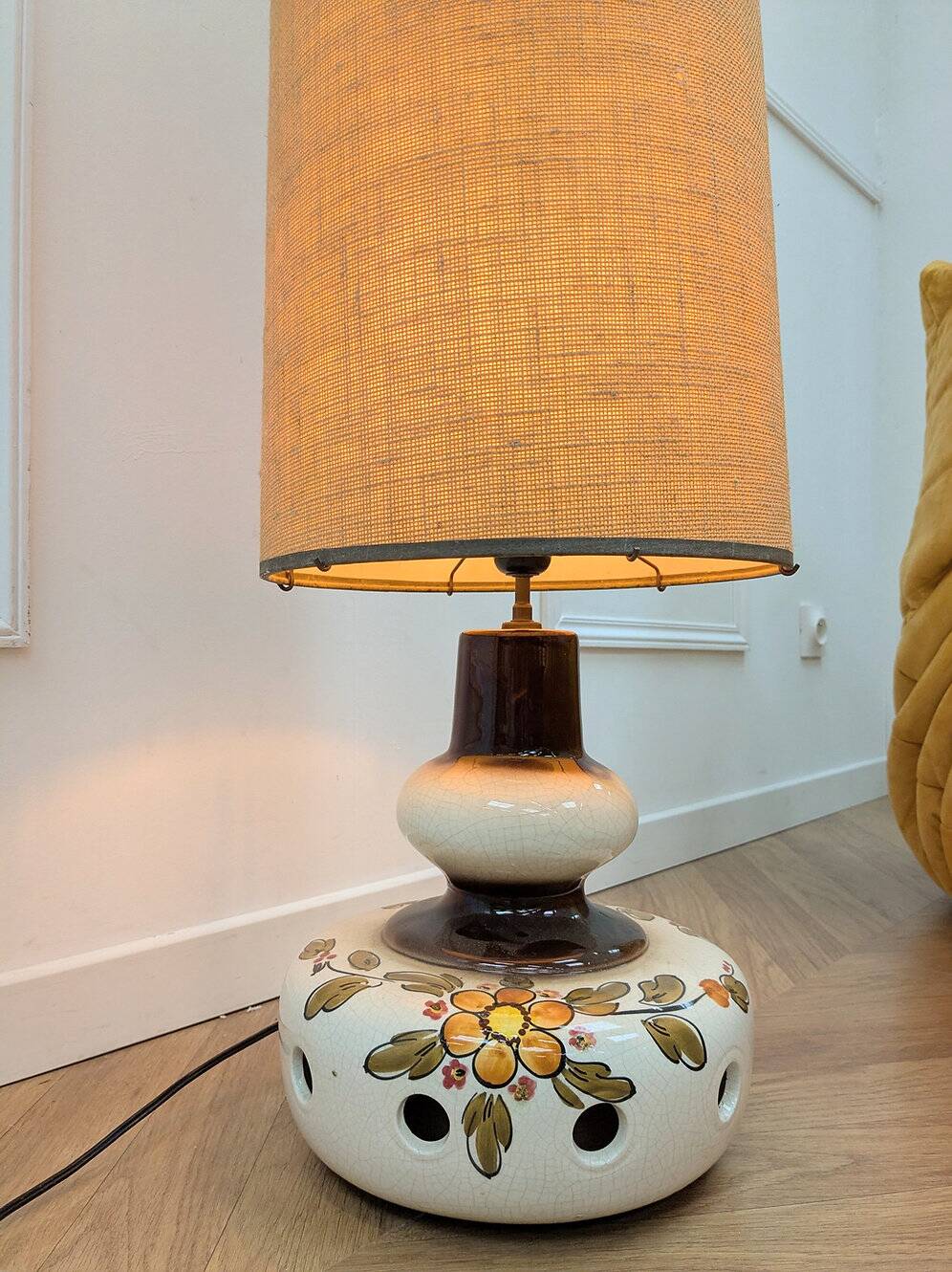 Vintage ceramic lamp from the 60s