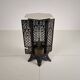 Orientalist Cast Iron side table with Marble Top, late 19th Century