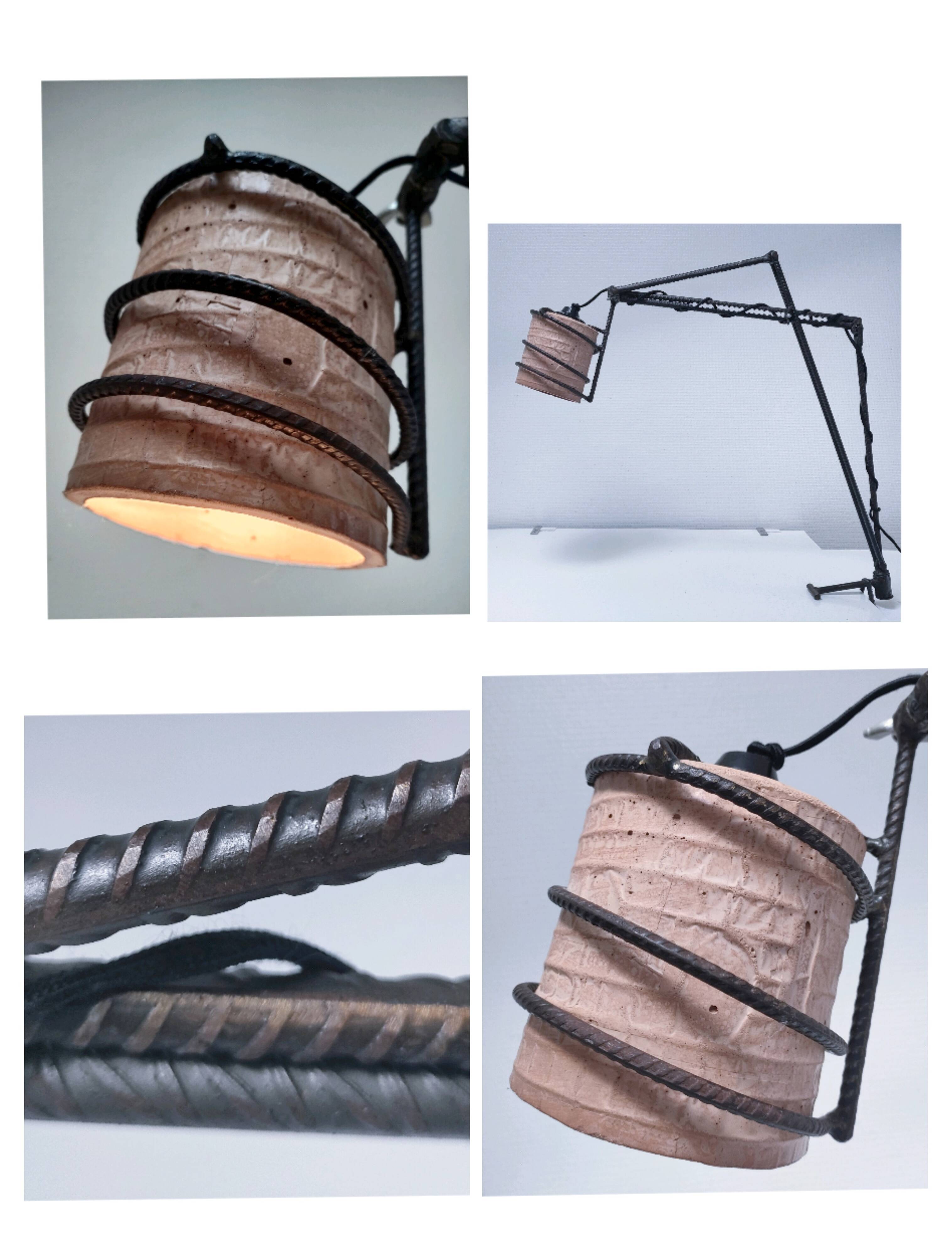 Ceramic metal design articulated lamp