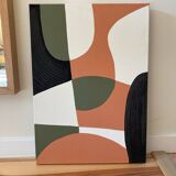 Abstract painting table
