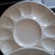 Set of 6 Vintage Mimosa Egg Plates – Speckled Cream Ceramic