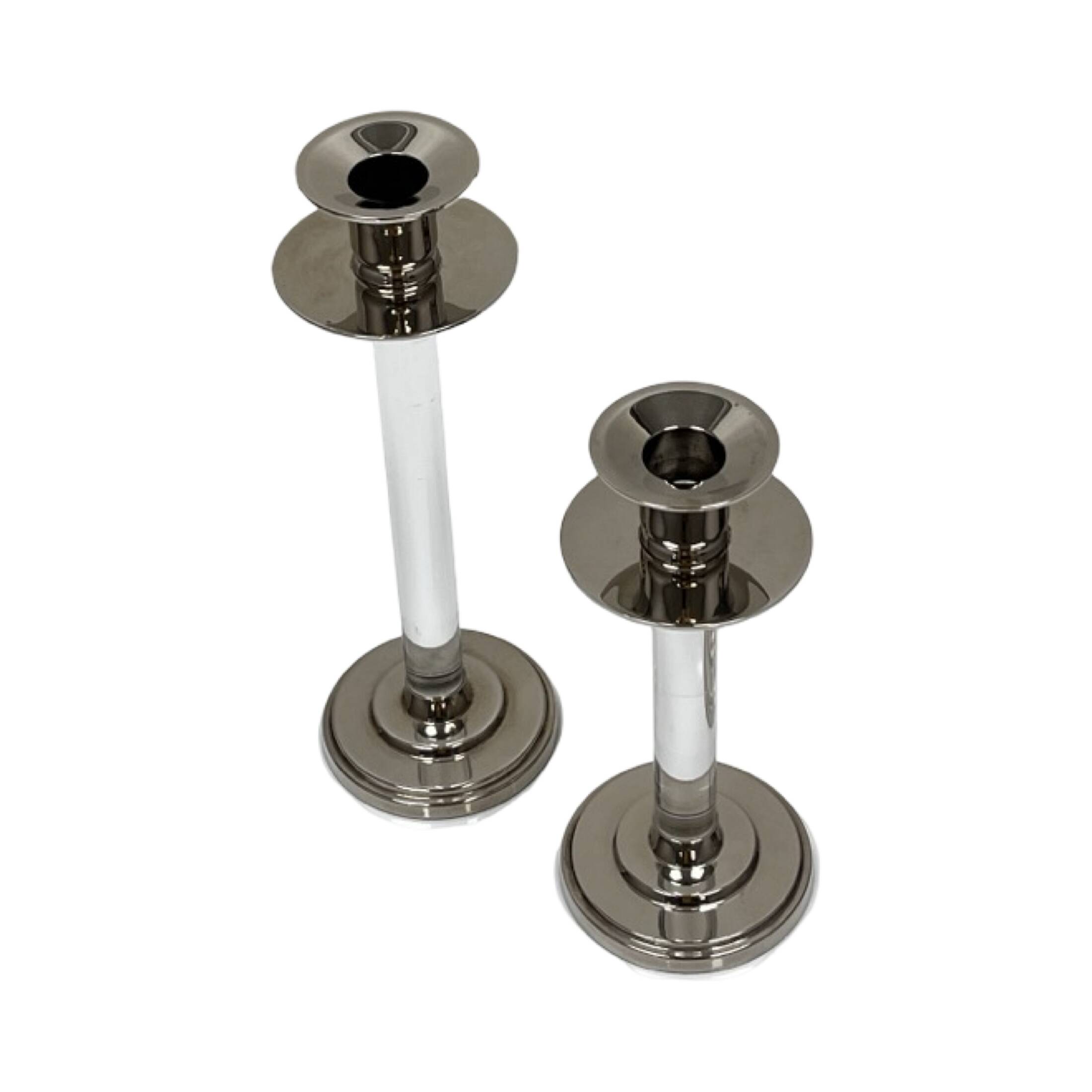 Pair of Svenskt Tenn candlesticks (designed by Estrid Ericson), Sweden 1960