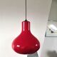 Suspension in red opaline design 70s