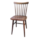 Chaise vintage en bois avec dossier à barreaux, style classique rustique 60