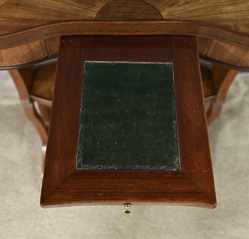Louis XVI Style Mahogany and Rosewood Marquetry Coffee Table – Late