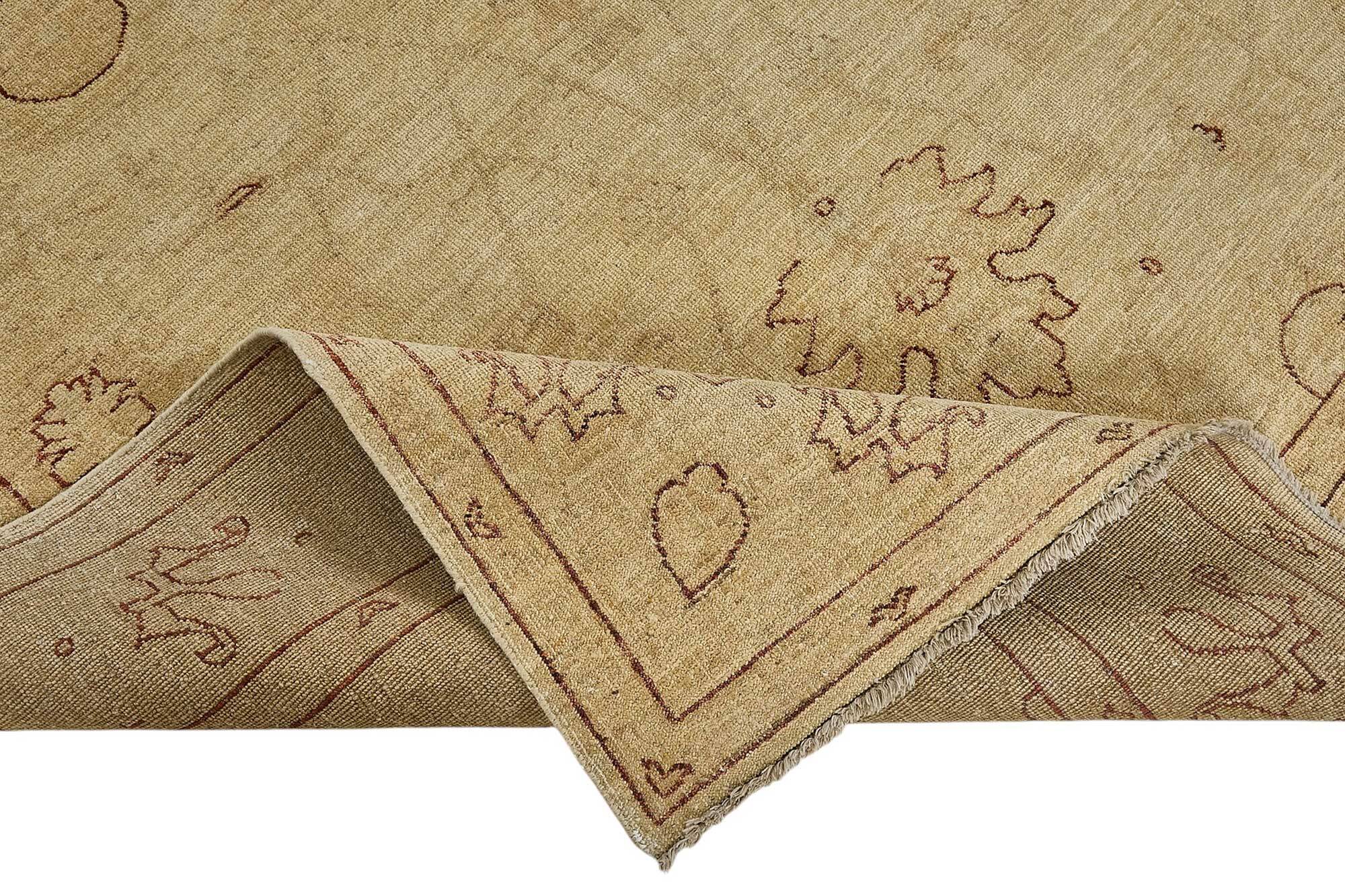 Turkish Handknotted Wool Oushak Rug 188 cm x 274 cm