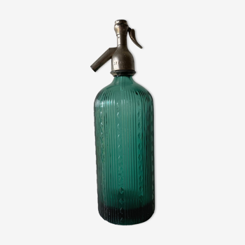 Old green siphon Lerida Spain