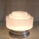 Mazda style Bauhaus opaline globe ceiling light - 1930s/40s