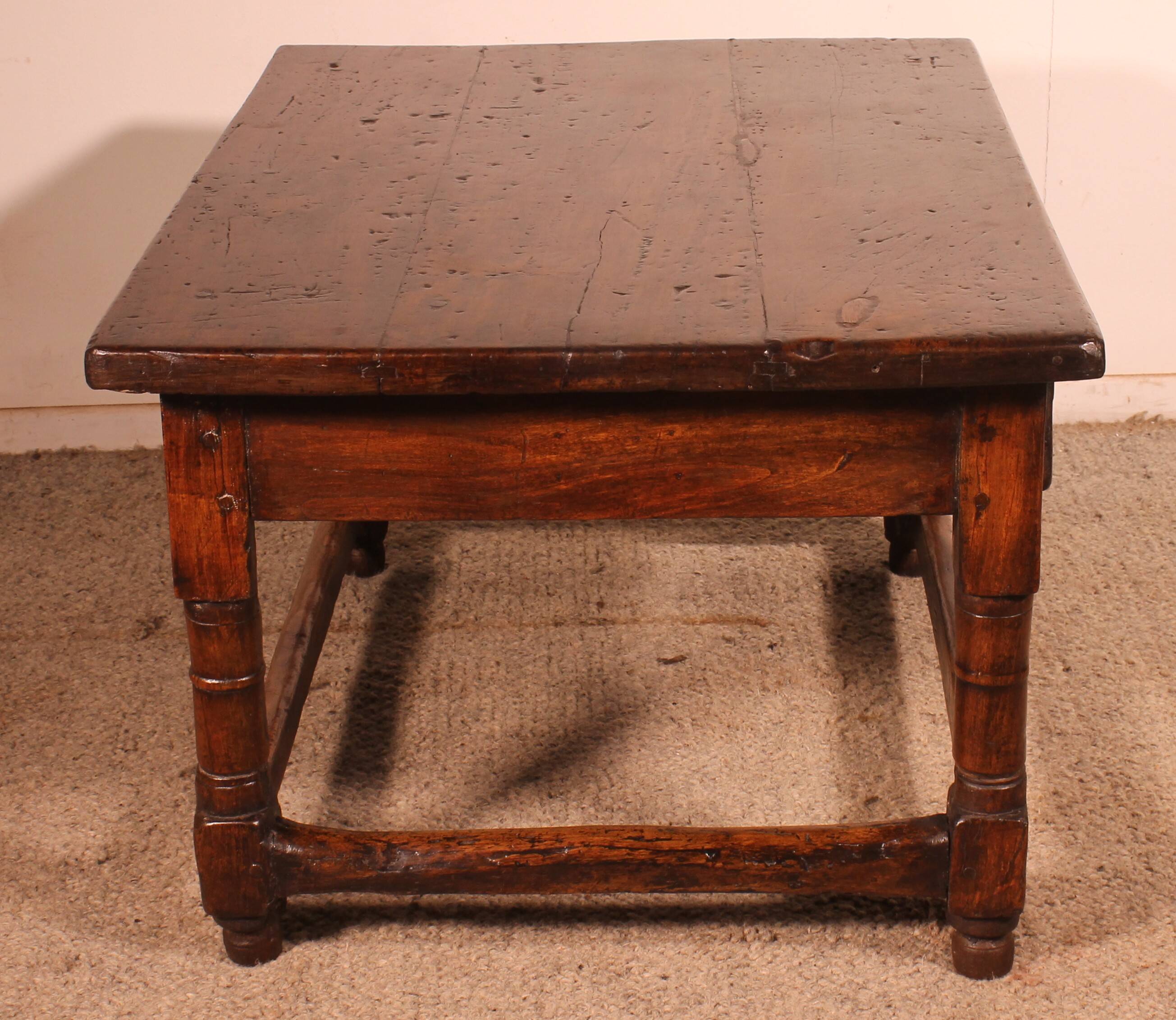Spanish Walnut Coffee Table, Late 16th Century