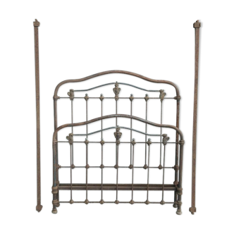 Napoleon III bed in iron and cast BFA Lyon