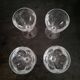 4 button-foot aperitif glasses model Rambouillet Christal d'Arques